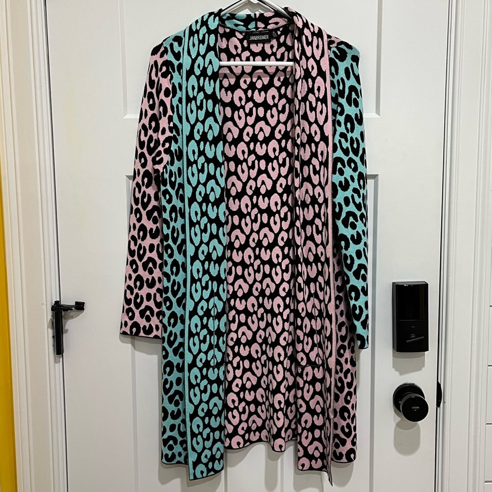 Two-tone Leopard Cardigan 🐆 NWT